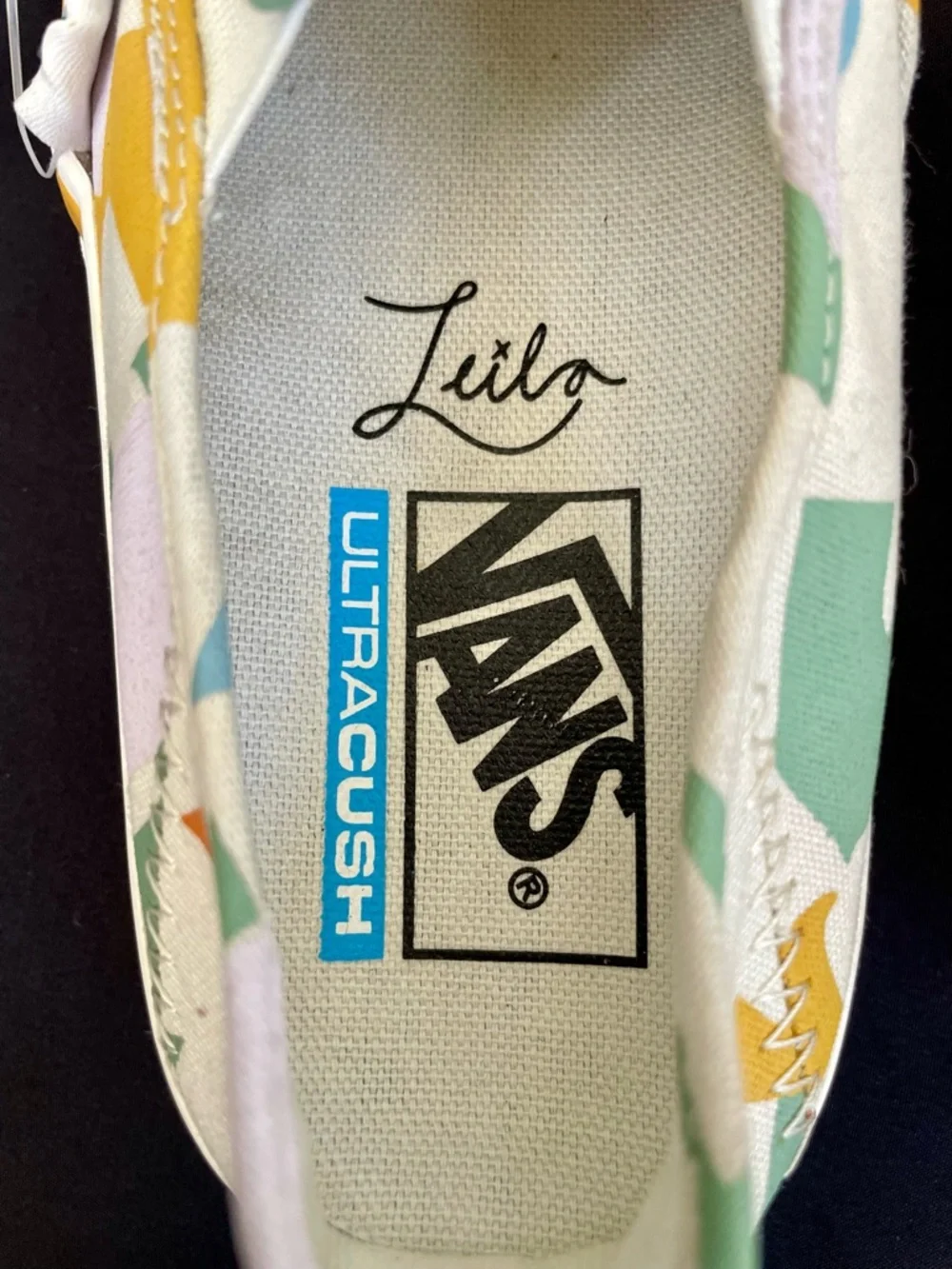 Vans x Leila Hurst Slip-On SF Abstract‎ Leaf Sneakers - Size 5